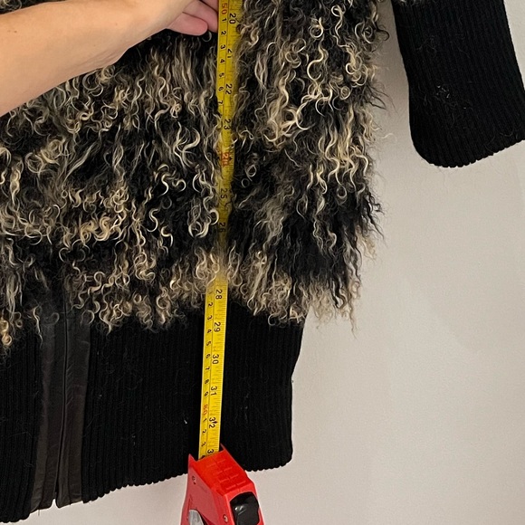 Ben Kahn Mongolian Wool Fur Coat Size S/M - Picture 2 of 7